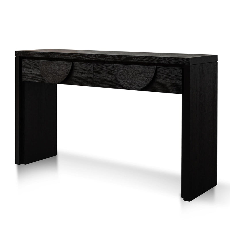 Calibre 1.4m Console Table - Textured Espresso Black DT2902-VA-Console Tables-Calibre-Prime Furniture