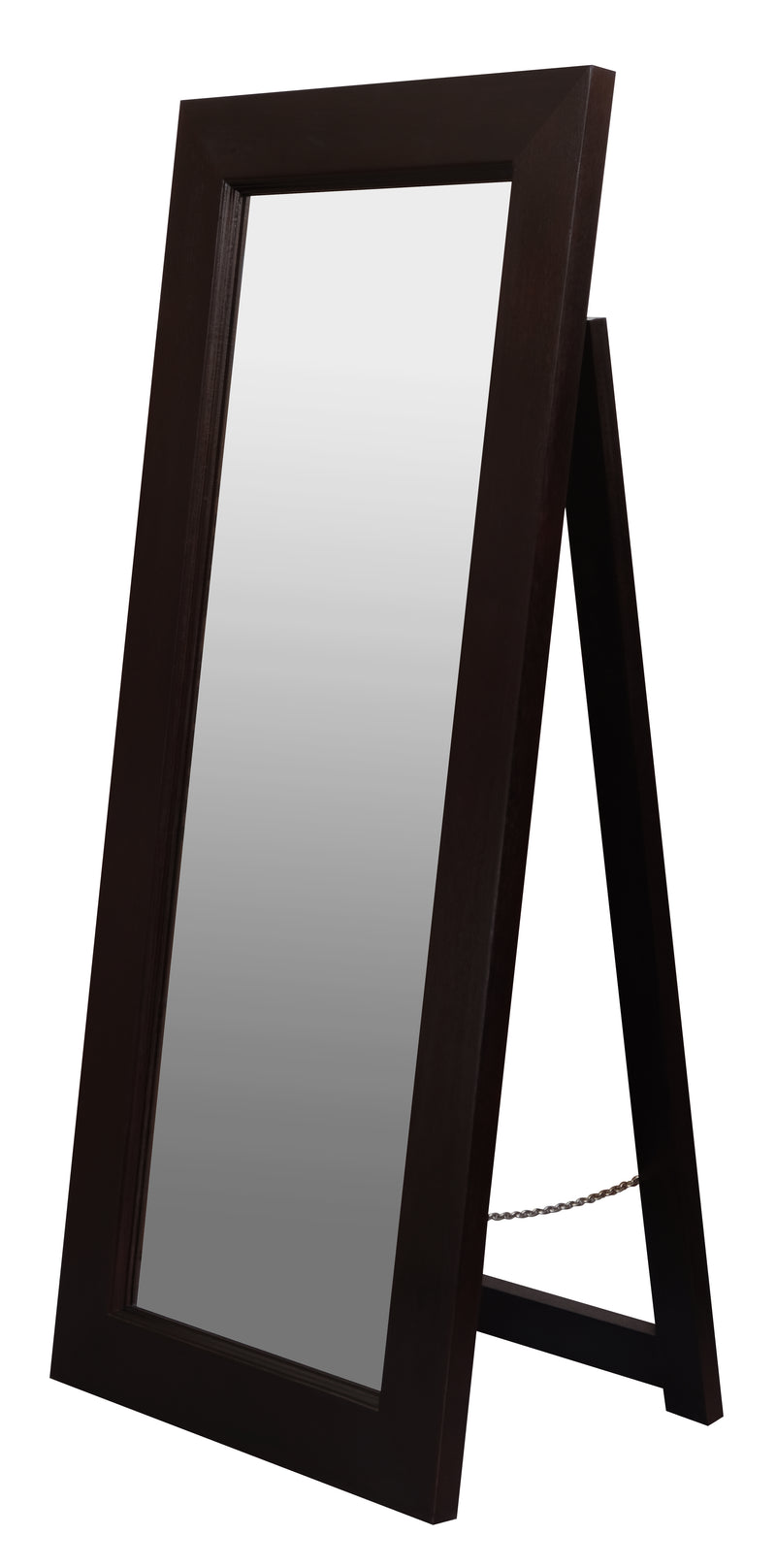 Manhattan Solid Timber Frame Standing Mirror (Chocolate)-Mirrors-Centrum Furniture-Prime Furniture