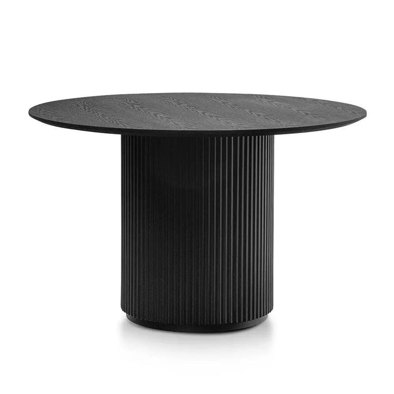 1.2m Round Wooden Dining Table - Black - Dining TablesDT6360-DW 1