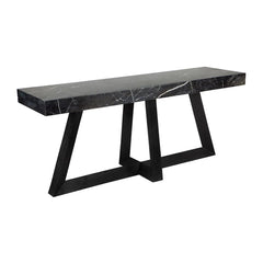 Cafe Lighting & Living Ebony Marble Console Table - Black - Console TableB315979320294107881+9320294107904 5