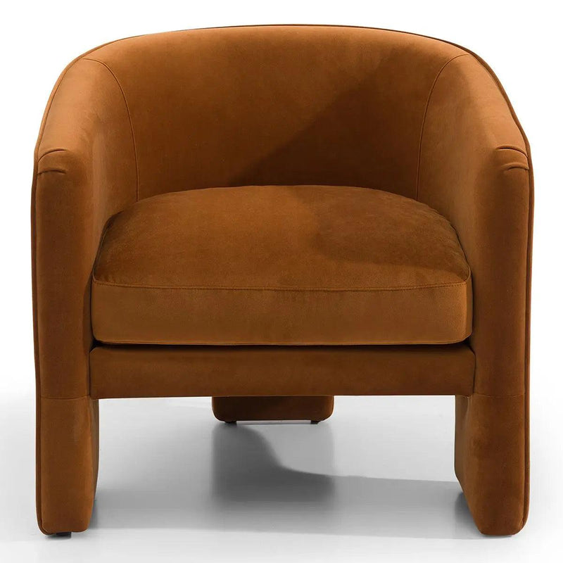Cafe Lighting & Living Kylie Occasional Chair - Caramel Velvet - Chair325759320294119884 1