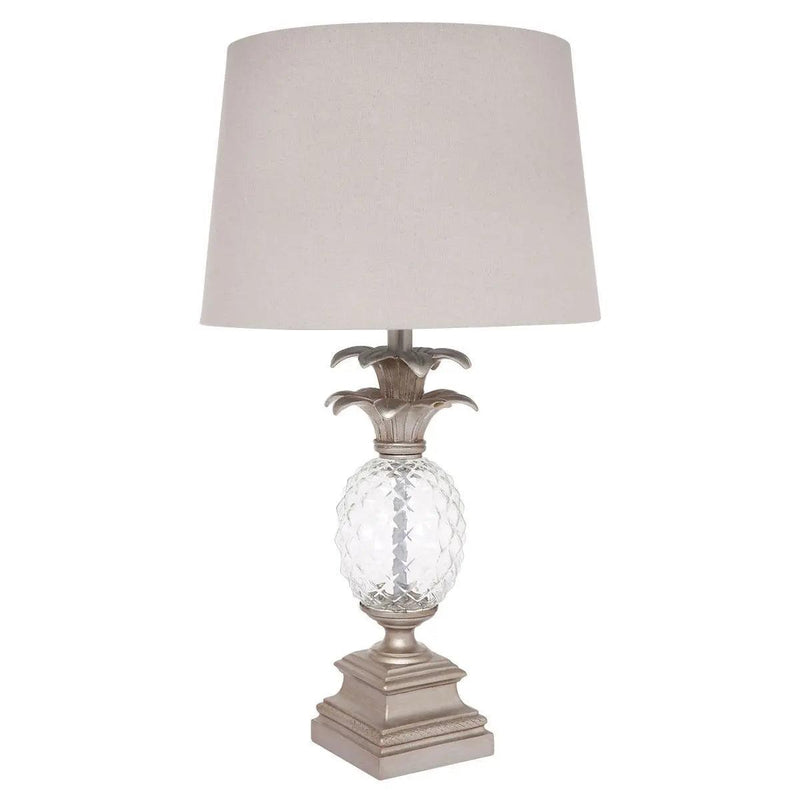 Cafe Lighting & Living Langley Table Lamp - Antique Silver - Table Lamp and Shade116289320294096321 1