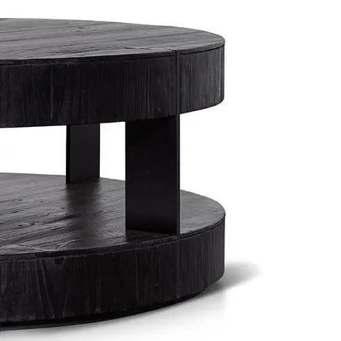 Calibre 100cm Round Coffee Table - Full Black CF6482-NI - Coffee TablesCF6482-NI 1