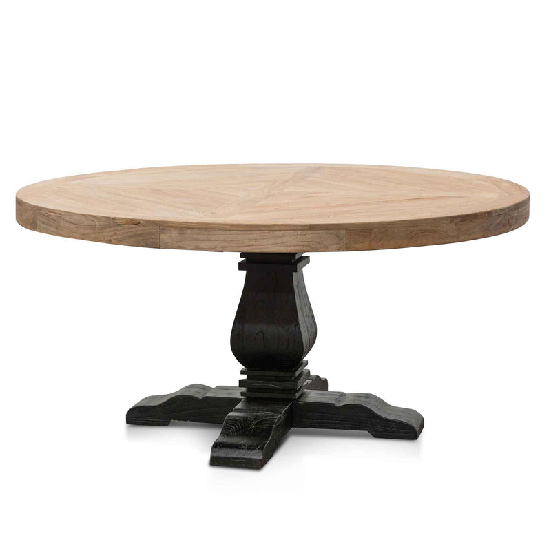 Calibre 1.6m Round Dining Table - Natural in Black Base DT6561 - Dining TablesDT6561 1