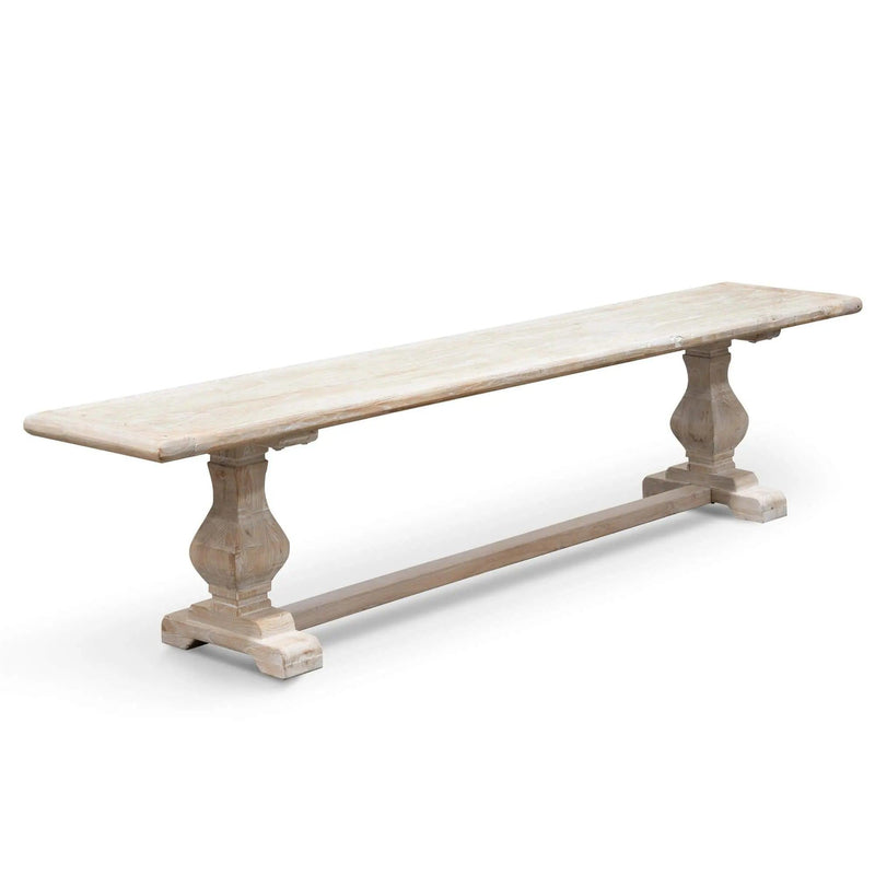 Calibre 2m Reclaimed ELM Wood Bench - White Washed DB2090 - Wood BenchDB2090 1