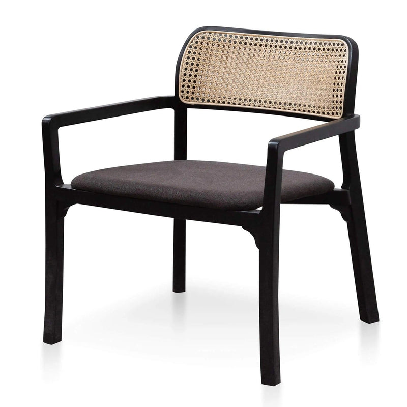 Calibre Fabric Armchair - Anchor Grey with Black Legs LC6038-SD - Arm ChairsLC6038-SD 1