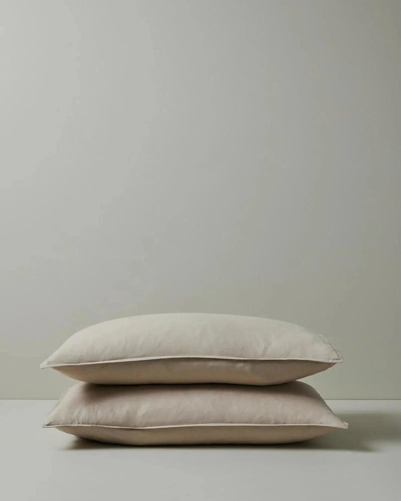 Weave Ravello Linen Pillow Case Pair - Shell - Sheets & Pillow CasesDRV18SHEL 1