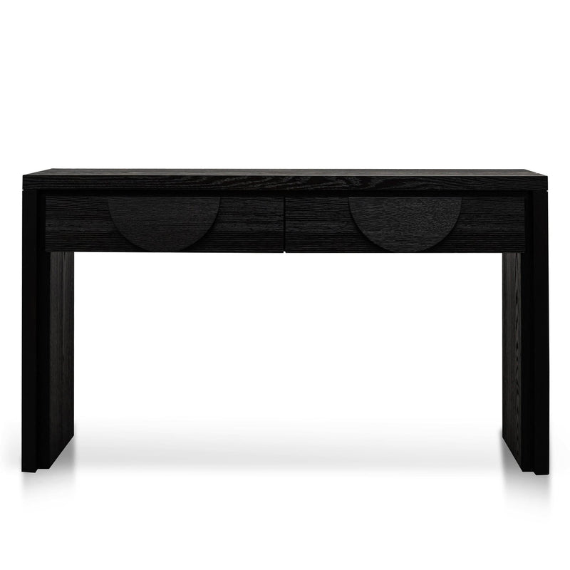 Calibre 1.4m Console Table - Textured Espresso Black DT2902-VA-Console Tables-Calibre-Prime Furniture
