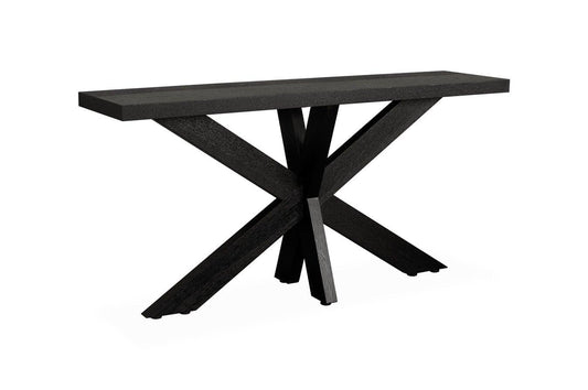 Calibre 1.6m Console Table - Textured Espresso Black DT6313-VA-Console Tables-Calibre-Prime Furniture