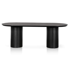 Calibre 2.2m Wooden Dining Table - Black Oak DT6133-CN-Dining Tables-Calibre-Prime Furniture