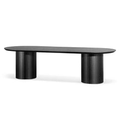Calibre 2.8m Wooden Dining Table - Black DT6423-CN-Dining Tables-Calibre-Prime Furniture