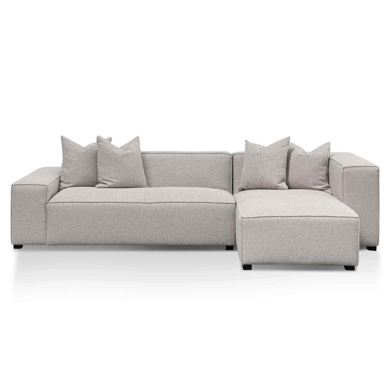 Calibre 3 Seater Right Chaise Fabric Sofa - Sterling Grey LC6533-CA-Sofas-Calibre-Prime Furniture