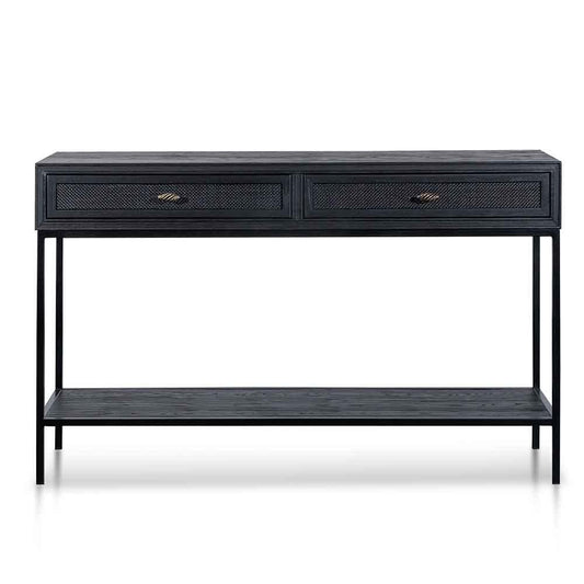 Calibre Console Table - Full Black DT6446-NI-Console Tables-Calibre-Prime Furniture
