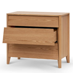 3 Drawers Dresser Unit - Natural Oak-Dresser-Calibre-Prime Furniture