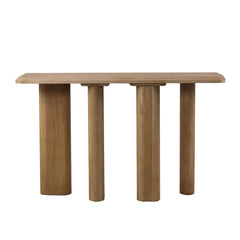 1.6m Wooden Console Table - Natural-Console Table-Calibre-Prime Furniture