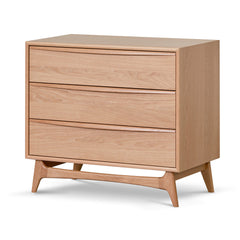 3 Drawer Chest - Natural Oak-Chest Of Drawers-Calibre-Prime Furniture
