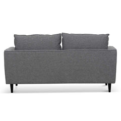 2 Seater Fabric Sofa - Graphite Grey with Black Leg-Sofa-Calibre-Prime Furniture