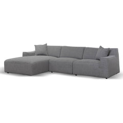 3 Seater Left Chaise Sofa - Noble Grey-Sofa-Calibre-Prime Furniture