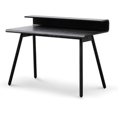 Wooden Home Office Desk - Full Black-Desk-Calibre-Prime Furniture