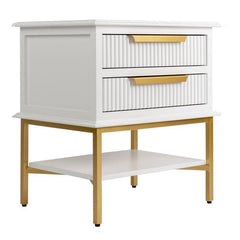 Aimee Bedside Table - Small White-Bedside Table-Cafe Lighting & Living-Prime Furniture