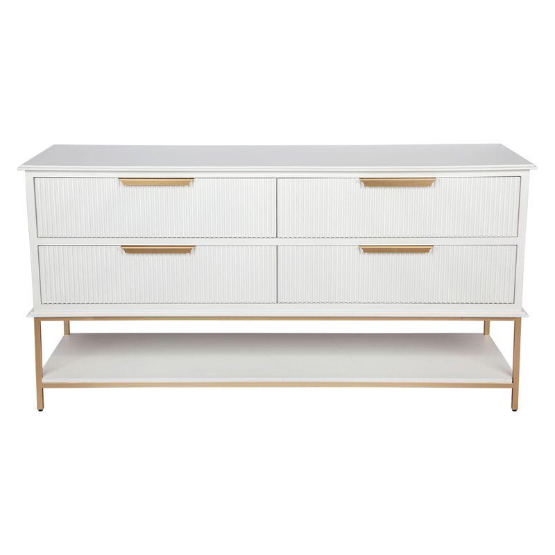 Aimee 4 Drawer Chest - White - Chest Of Drawers329199320294127506 1
