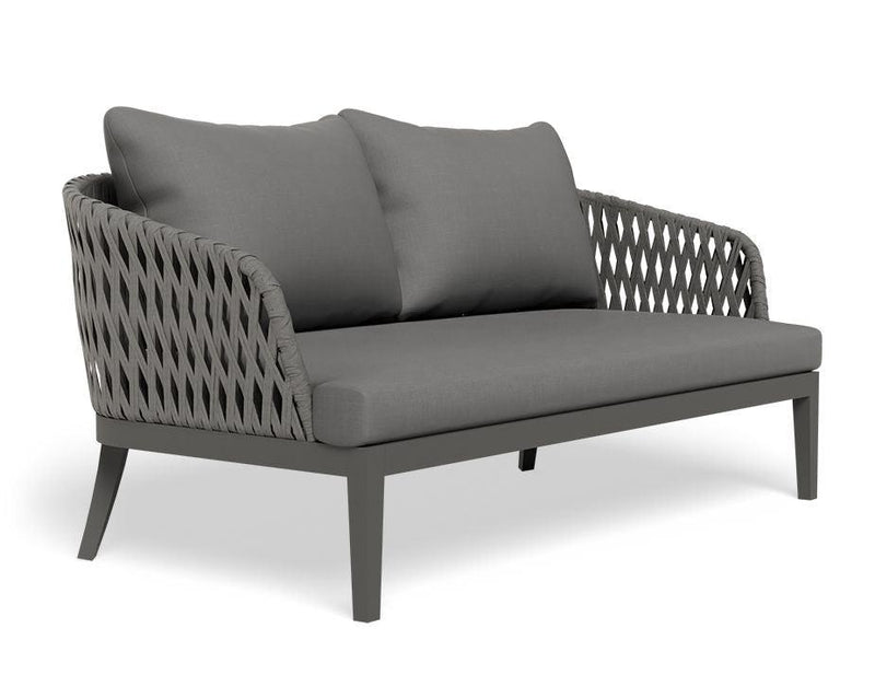 Alma Lounge Chair - Outdoor - Two Seater - Charcoal - Dark Grey Cushion - C1410512759356182096050 1