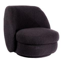 Aurora Swivel Chair - Black Boucle - Chair329509320294127650 1