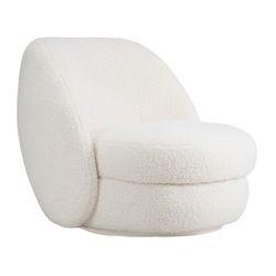 Aurora Swivel Chair - Off White Shearling - Chair329519320294127667 1