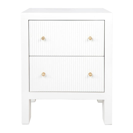 Cafe Lighting & Living Ariana Bedside Table - Small White - Bedside table326469320294121887 1