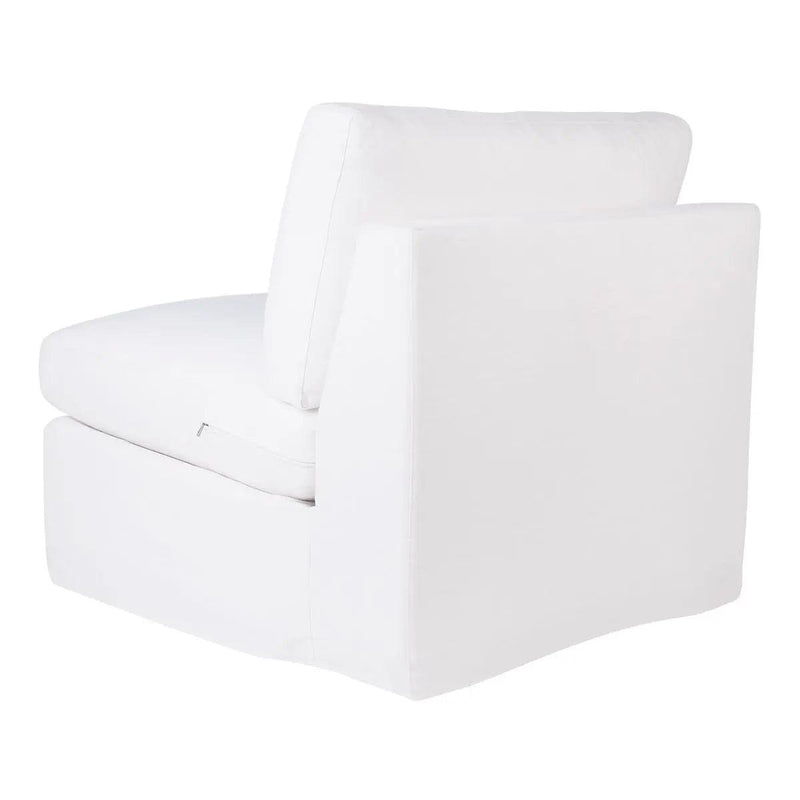 Cafe Lighting & Living Birkshire Slip Cover Occasional Chair - White Linen - Occasional Chair324569320294120910 1