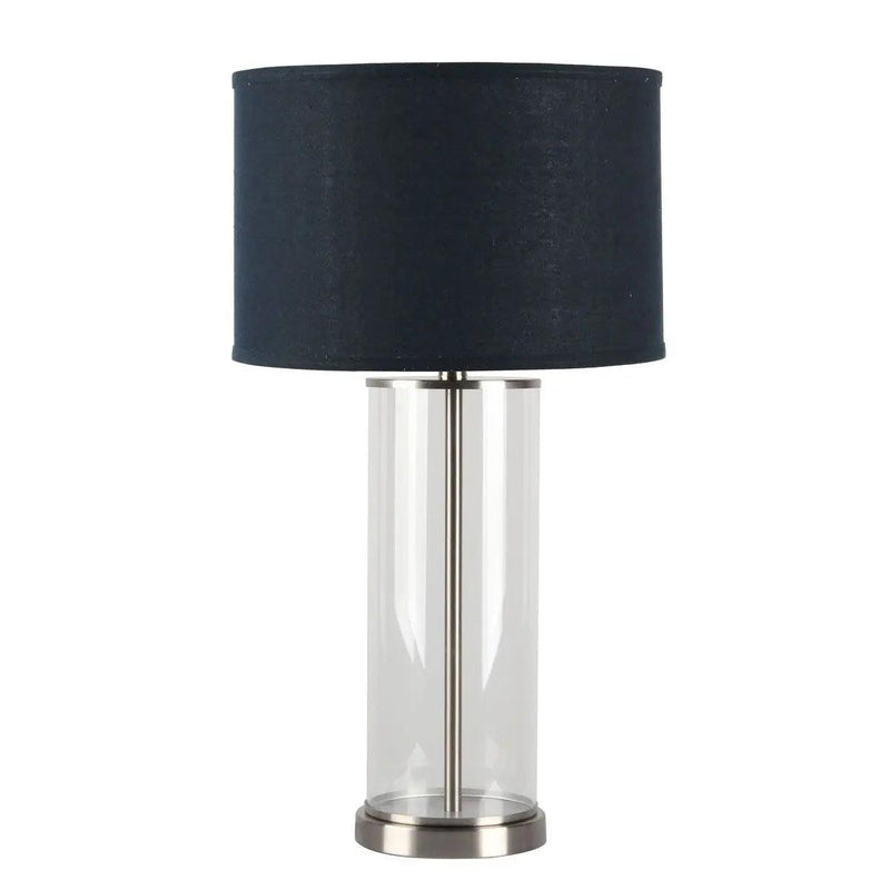Cafe Lighting & Living Left Bank Table Lamp - Nickel w Navy Shade - Table Lamp and ShadeB122669320294119136+9320294119181 1