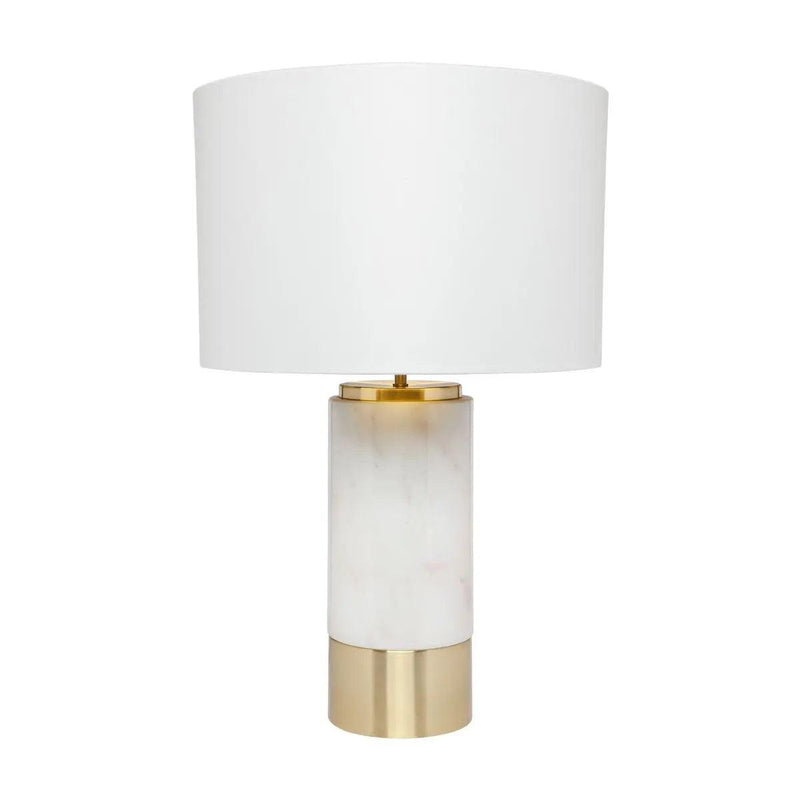 Cafe Lighting & Living Paola Marble Table Lamp - White w White Shade - Table Lamp and ShadeB122719320294095393+9320294119198 1