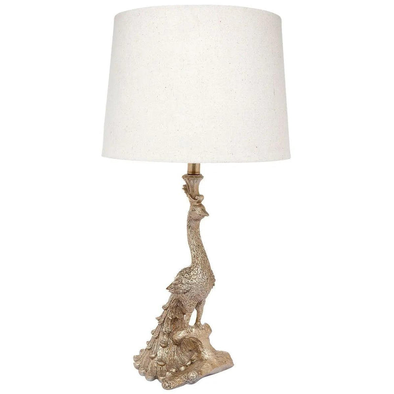 Cafe Lighting & Living Peacock Table Lamp - Gold - Table Lamp and Shade116279320294096307 1
