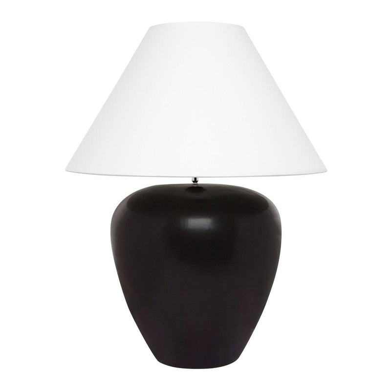 Cafe Lighting & Living Picasso Table Lamp - Black w White B13286-Base and Shade-Cafe Lighting & Living-Prime Furniture