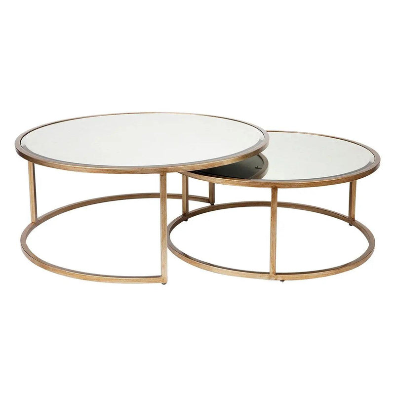 Cafe Lighting & Living Serene Nesting Coffee Tables - Antique Gold - Coffee Table324879320294119259 1