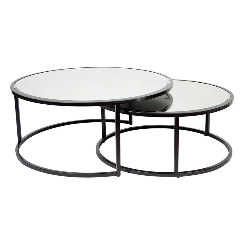 Cafe Lighting & Living Serene Nesting Coffee Tables - Black - Coffee Table324889320294119266 1