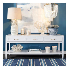 Cafe Lighting & Living Soloman Console Table - Large White - Console Table321759320294114551 6