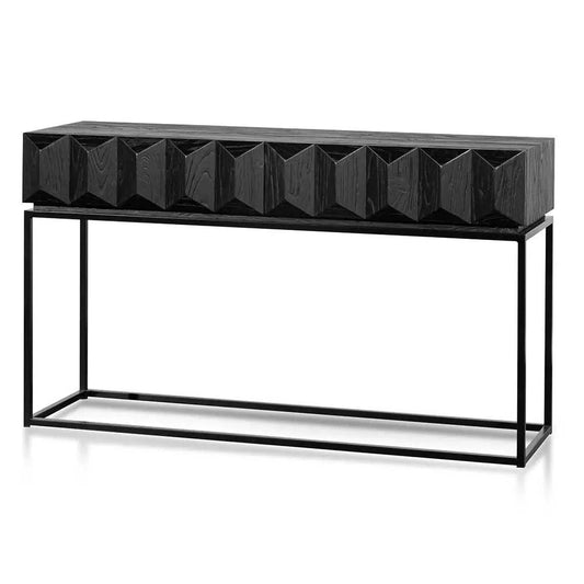 Calibre 140cm Wooden Console Table - Full Black DT6481-NI - Console TablesDT6481-NI 1