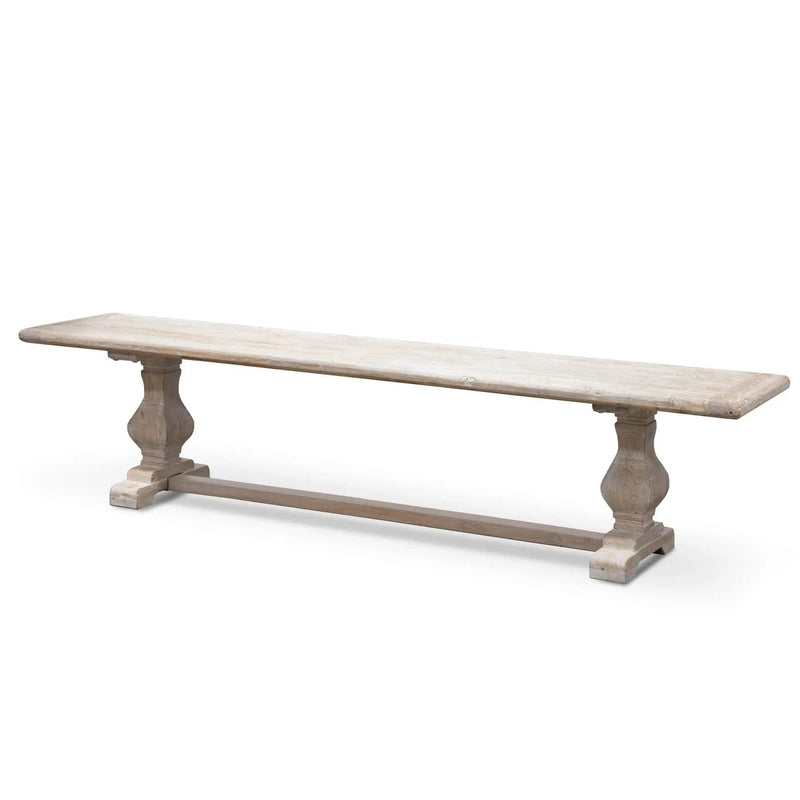 Calibre 2m Reclaimed ELM Wood Bench - White Washed DB2090 - Wood BenchDB2090 1