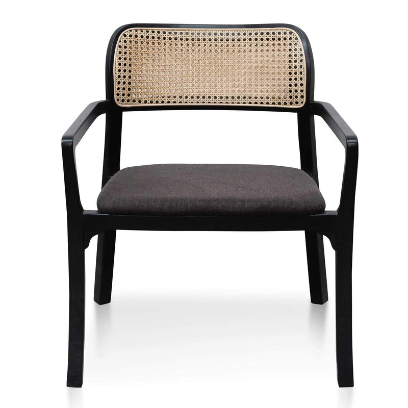 Calibre Fabric Armchair - Anchor Grey with Black Legs LC6038-SD - Arm ChairsLC6038-SD 1
