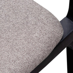 Calibre Fabric Armchair - Caramel Grey with Black Legs LC6039-SD - Arm ChairsLC6039-SD 4