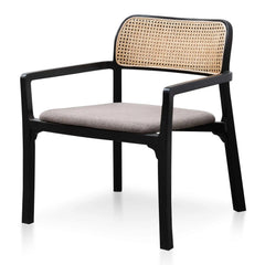 Calibre Fabric Armchair - Caramel Grey with Black Legs LC6039-SD - Arm ChairsLC6039-SD 2