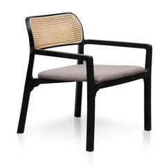 Calibre Fabric Armchair - Caramel Grey with Black Legs LC6039-SD - Arm ChairsLC6039-SD 3