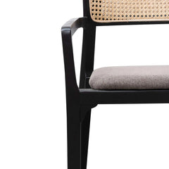 Calibre Fabric Armchair - Caramel Grey with Black Legs LC6039-SD - Arm ChairsLC6039-SD 5