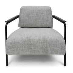 Calibre Fabric Armchair - Light Spec Grey with Black Legs - Arm ChairsLC6961-IG 2