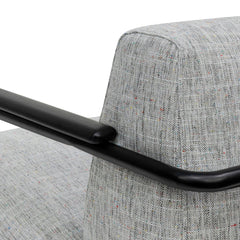Calibre Fabric Armchair - Light Spec Grey with Black Legs - Arm ChairsLC6961-IG 7