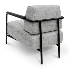 Calibre Fabric Armchair - Light Spec Grey with Black Legs - Arm ChairsLC6961-IG 6