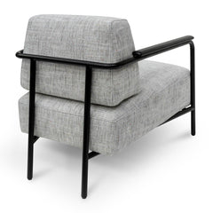 Calibre Fabric Armchair - Light Spec Grey with Black Legs - Arm ChairsLC6961-IG 5