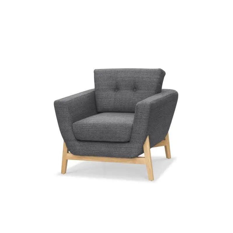 Calibre Fabric Armchair - Metal Grey LC721 - Arm ChairsLC721 1