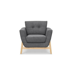 Calibre Fabric Armchair - Metal Grey LC721 - Arm ChairsLC721 3